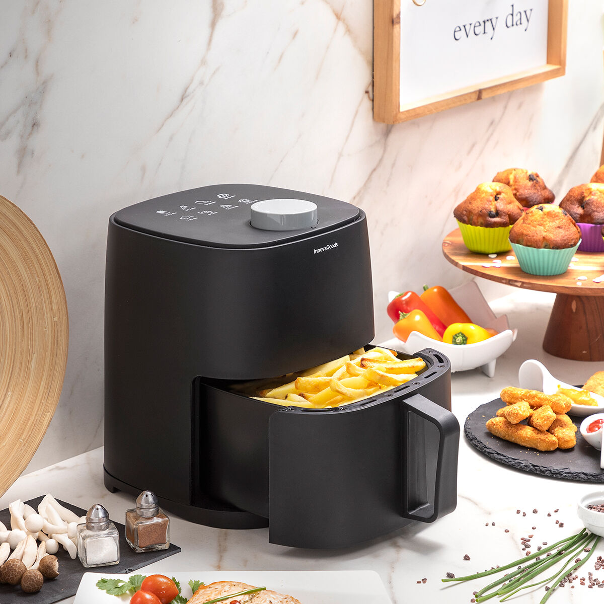 Air Fryer InnovaGoods Fryinn Lite 2000 Black 1200 W 2 L-CA International