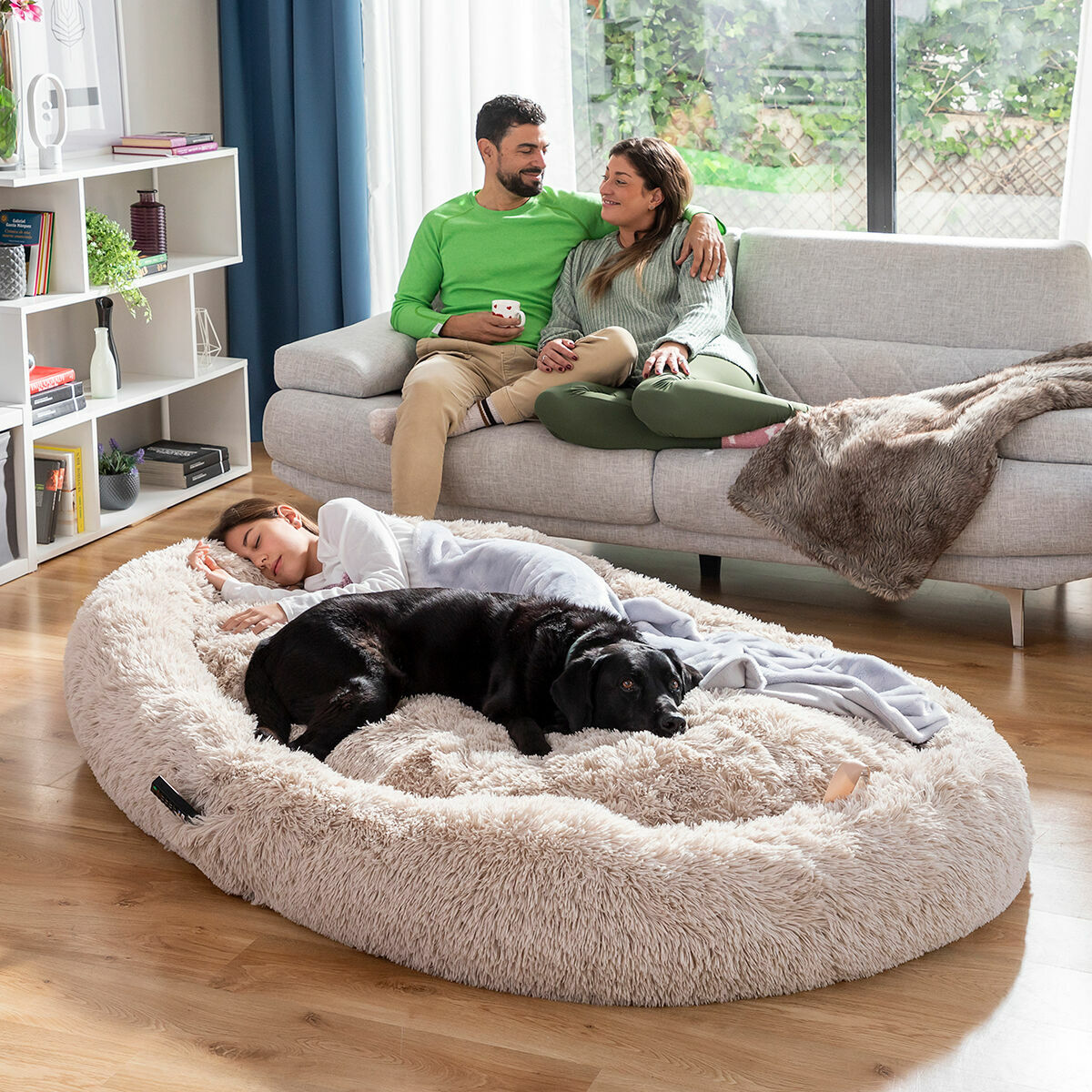 Human Dog Bed XXL InnovaGoods Beige - CA International   #