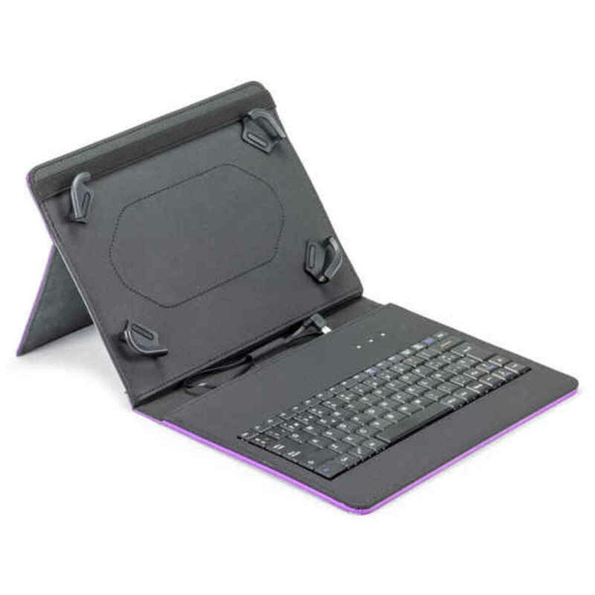Bluetooth-Tastatur für Tablet Maillon Technologique MTKEYUSBPR2 9.7"-10.2" Schwarz Qwerty Spanisch Purpur Spanisch - CA International 