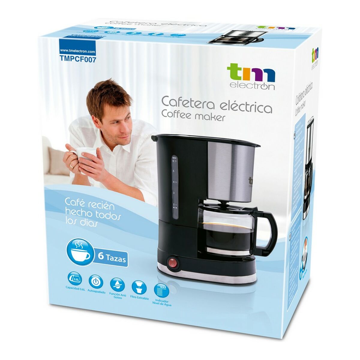 Filterkaffeemaschine TM Electron 0,6 L 6 Tassen - CA International 