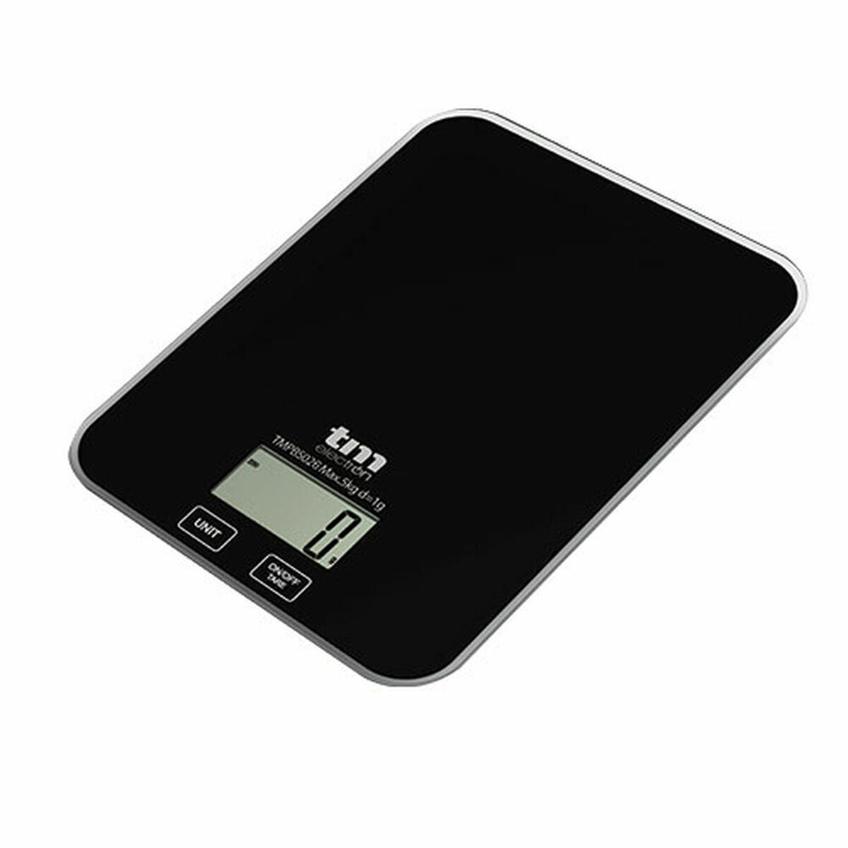 kitchen scale TM Electron Black 5 kg - CA International   #