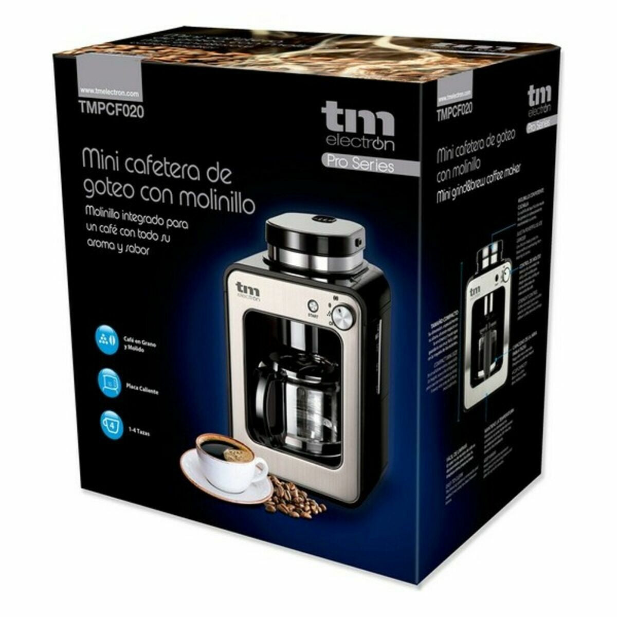 Filterkaffeemaschine TMPCF020S 600 W 4 Kopper 600W - CA International 