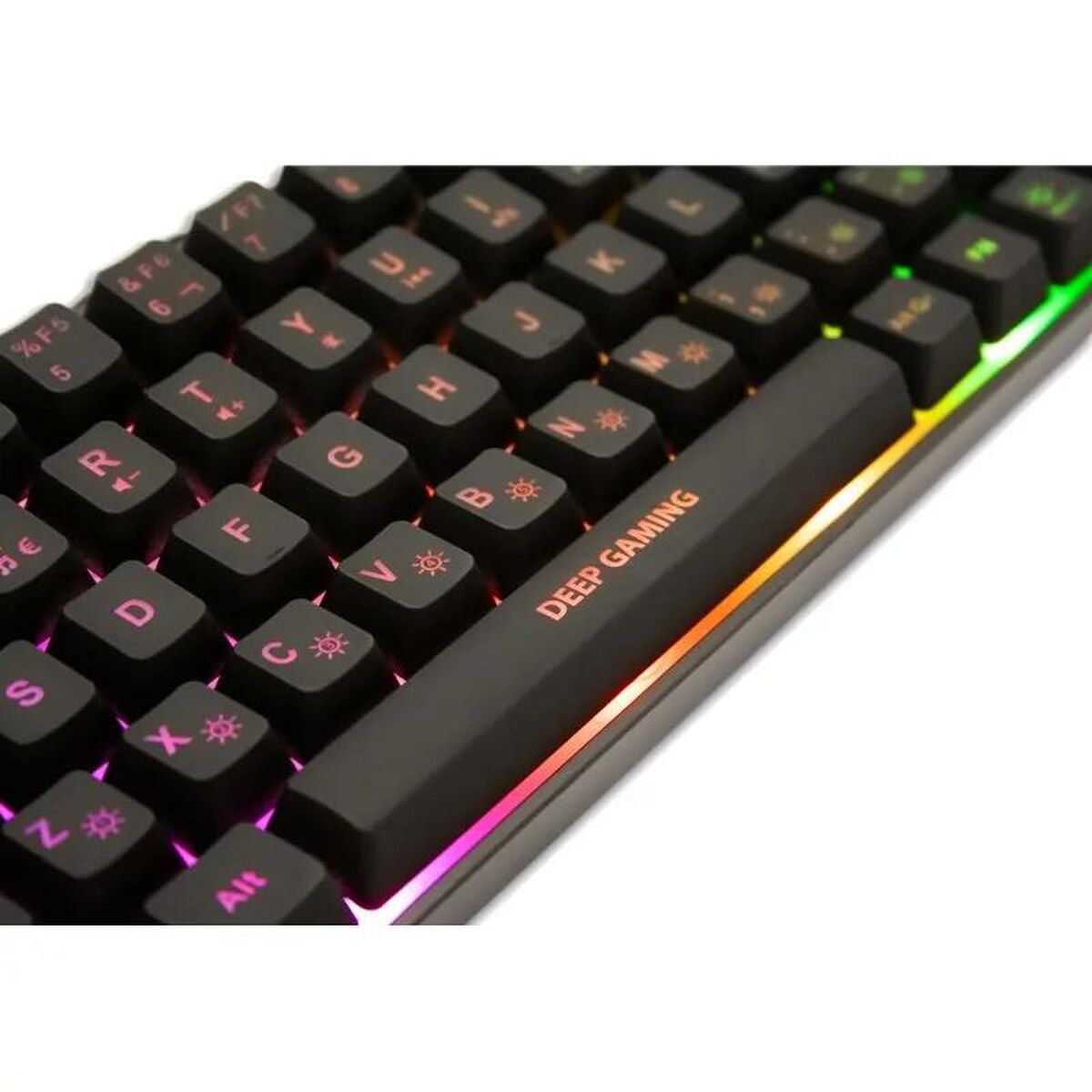 Keyboard CoolBox DG-TEC65-RGB Black Spanish Qwerty - CA International   #