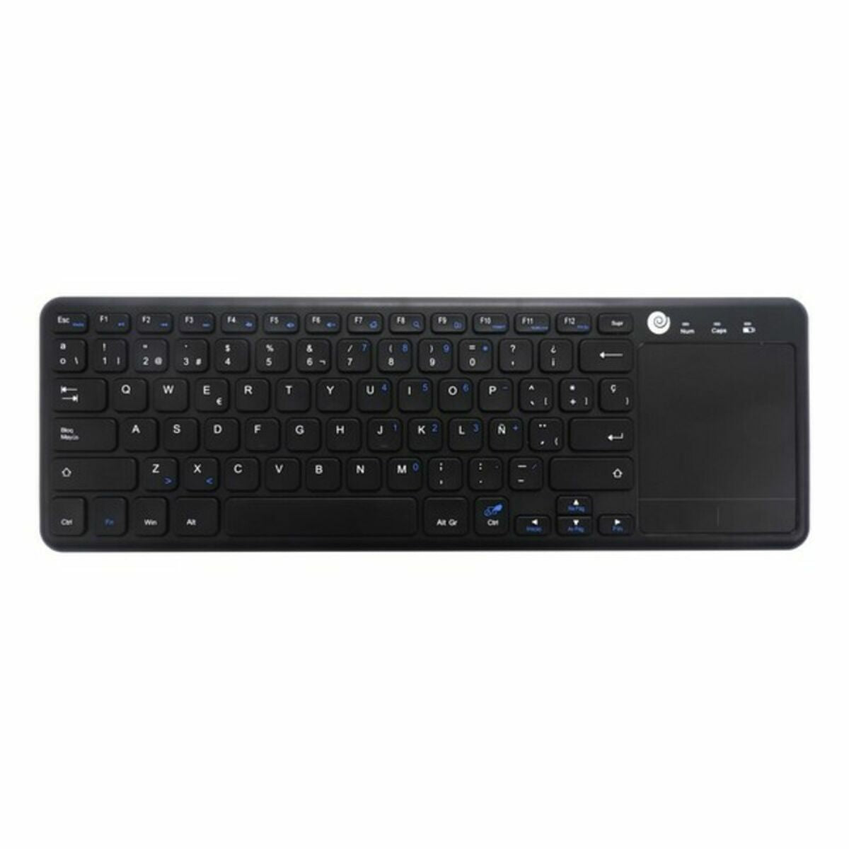 Keyboard with Touchpad CoolBox COO-TEW01-BK Black Spanish Qwerty - CA International   #