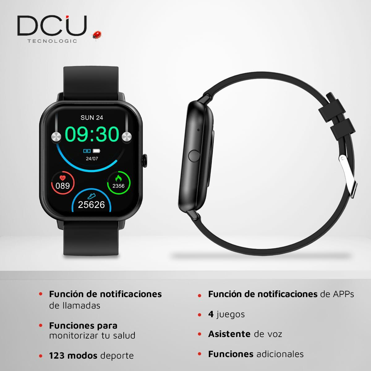 Smartwatch DCU 34157025 1,83" Black-CA International