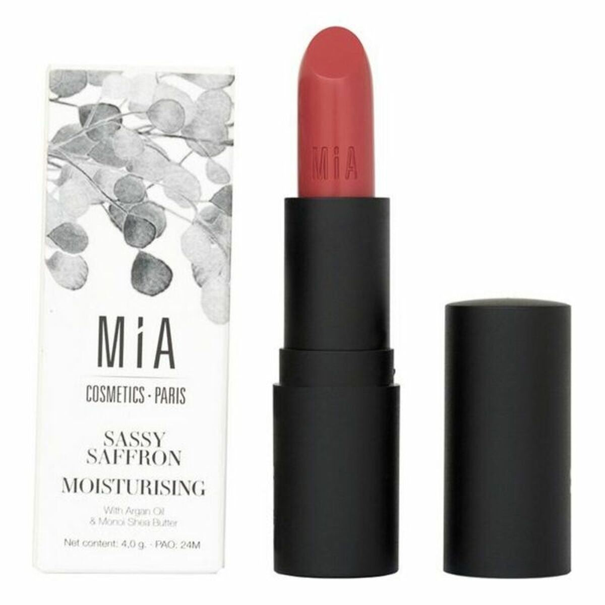 Feuchtigkeitsspendender Lippenstift Mia Cosmetics Paris 511-Sassy Saffron (4 g) - CA International  