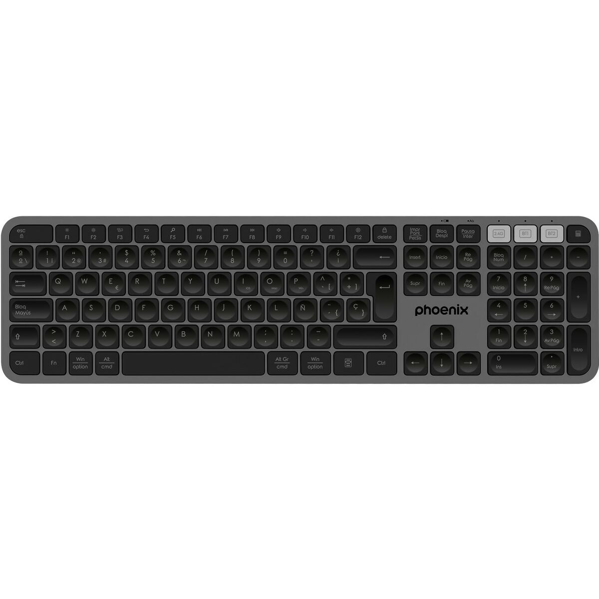 Bluetooth Keyboard Phoenix K300 Grey Spanish Qwerty - CA International   #