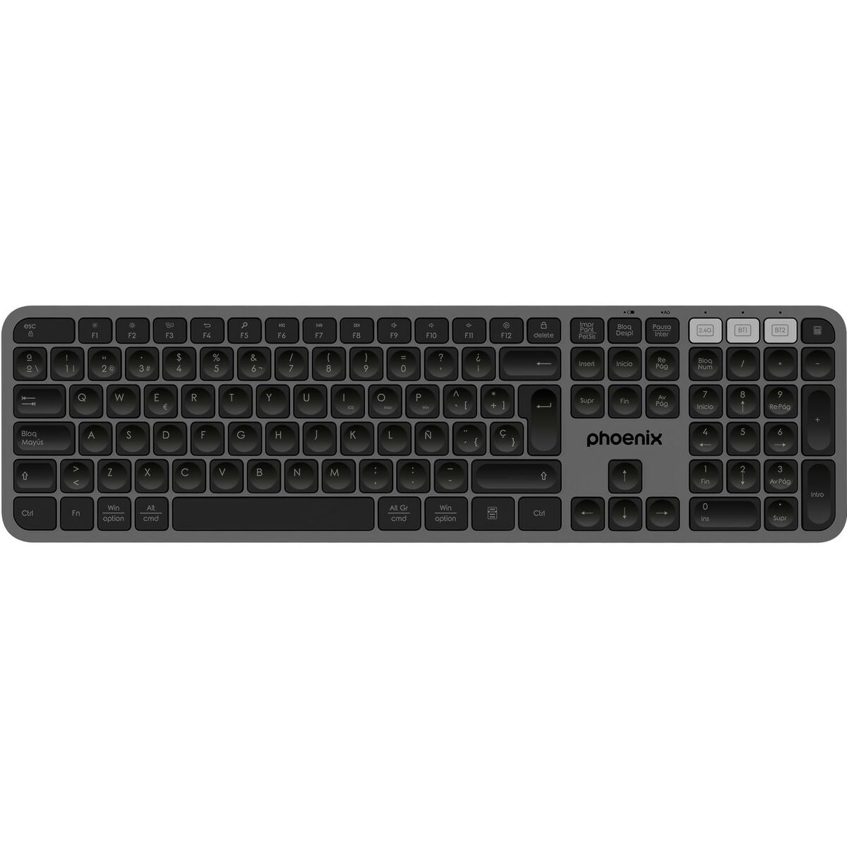 Bluetooth-Tastatur Phoenix K300 Grau Qwerty Spanisch - CA International  