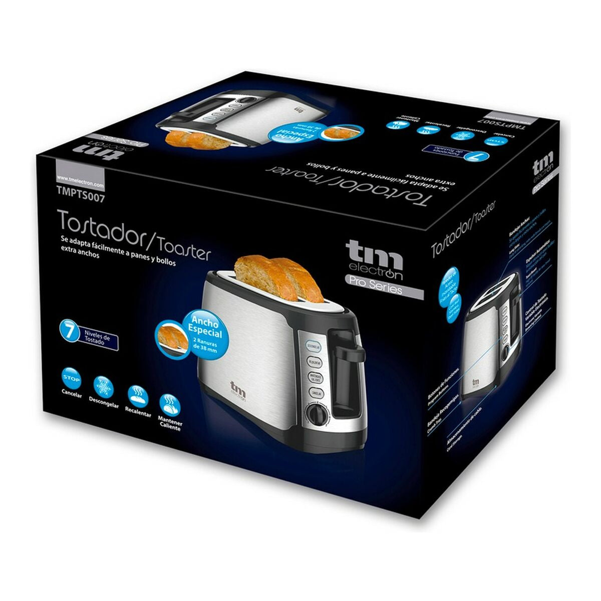 Toaster TM Electron 800W 1400 W - CA International  