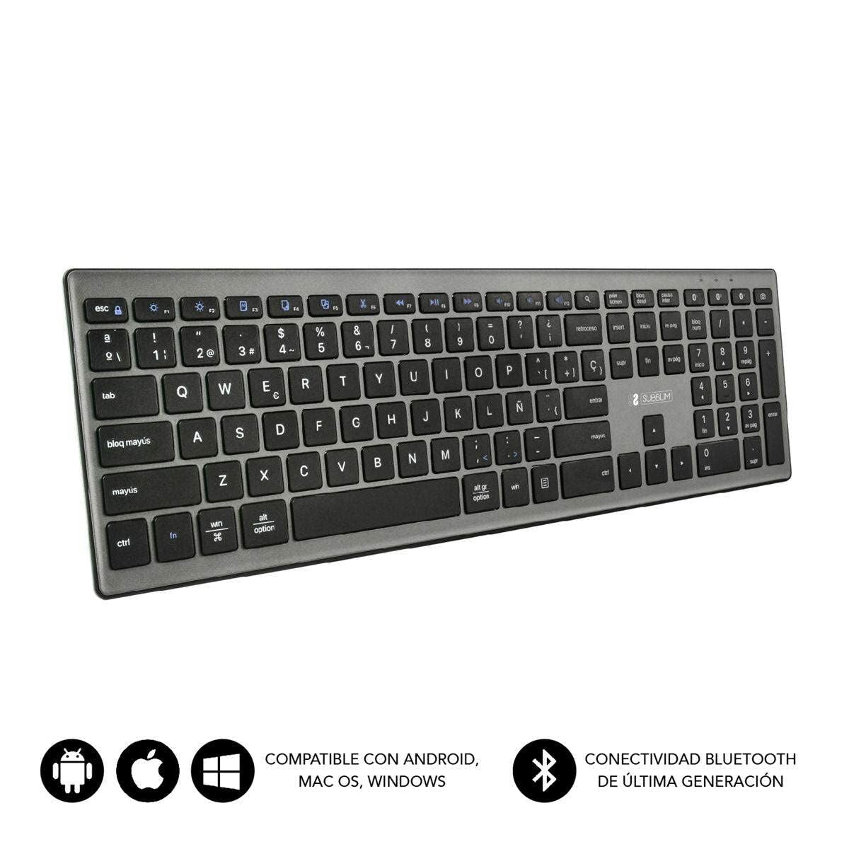 Tastatur Subblim SUBKB-2PUE201 Schwarz - CA International  