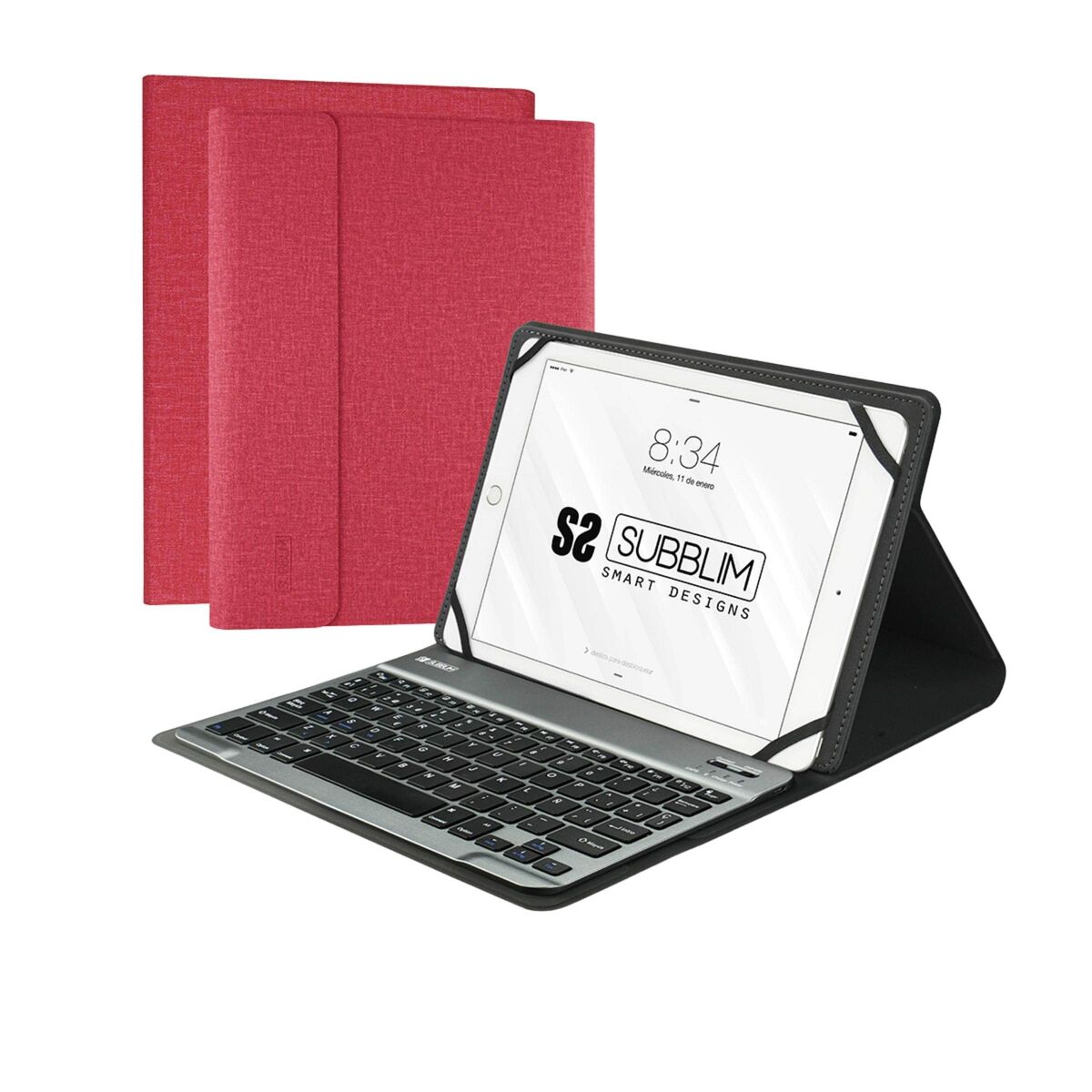 Case for Tablet and Keyboard Subblim SUB-KT2-BT0003 10,1" Red Spanish Qwerty QWERTY - CA International   #