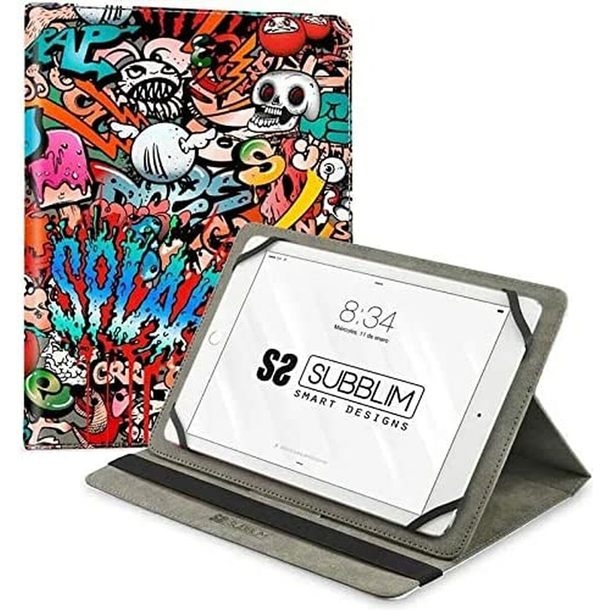 Tablet Tasche Subblim SUB-CUT-4TC010 gedruckt 10,1" - CA International 