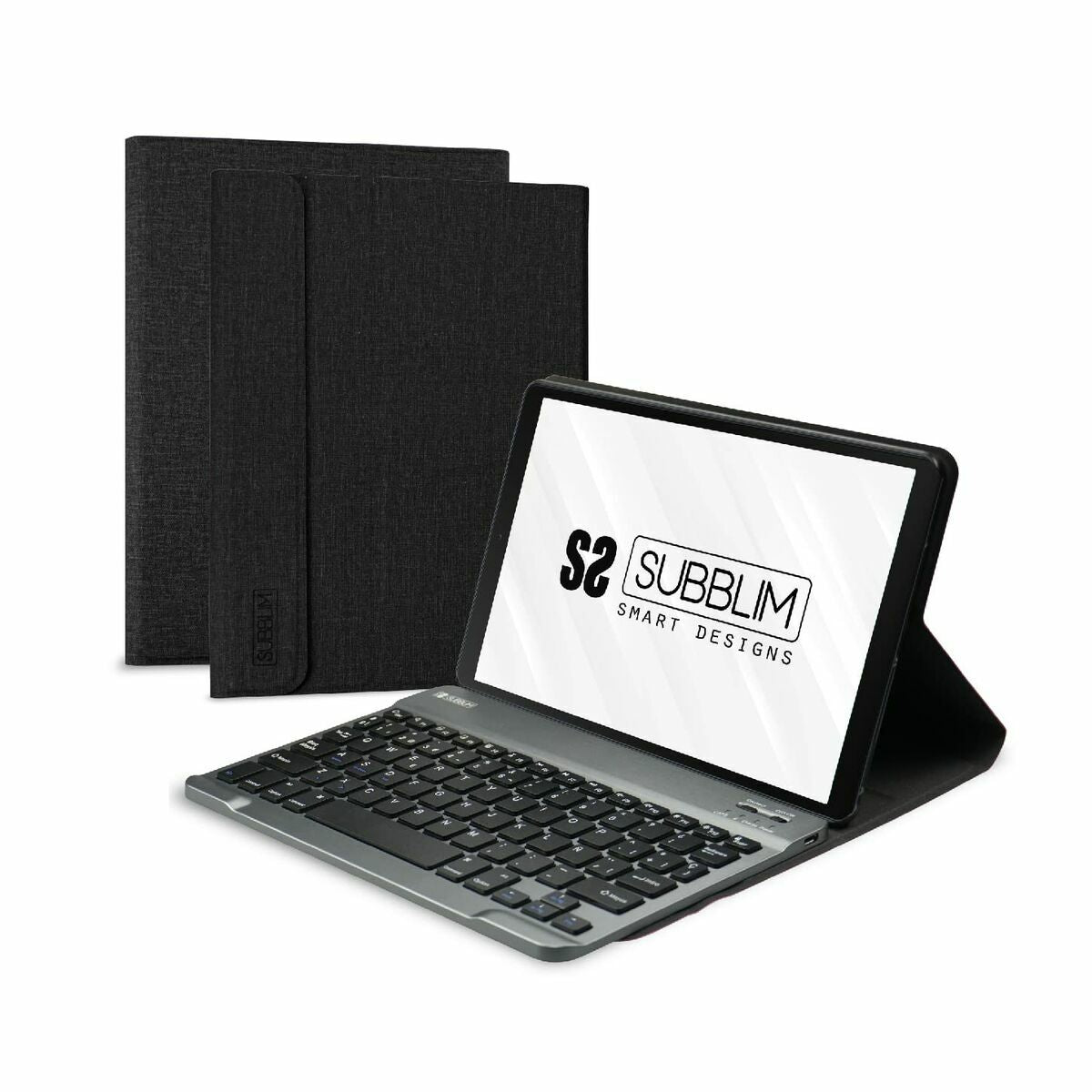 Hülle für Tablet und Tastatur Subblim SUBKT3-BTS055 Schwarz Qwerty Spanisch 10,5" - CA International 