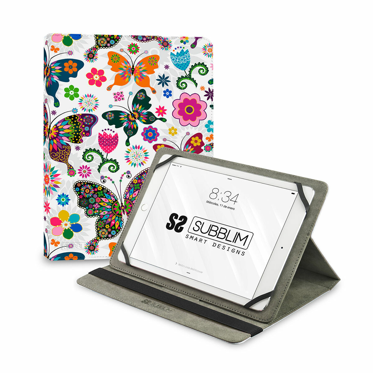 Tablet cover Subblim SUBCUT-4TC013 Multicolour Butterflies 11" - CA International