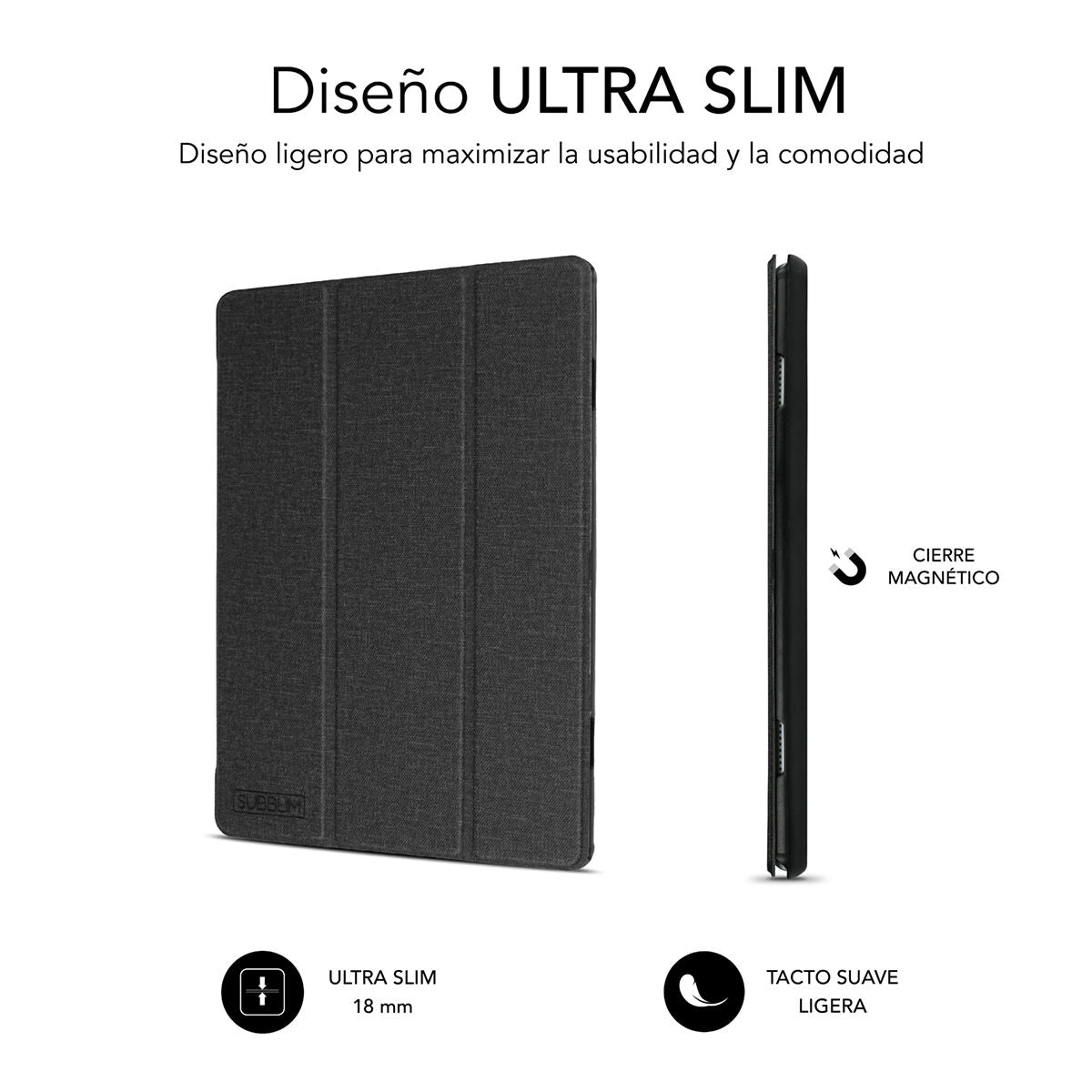 Tablet cover Subblim SUBCST5SC120 Black 10,6" - CA International   #