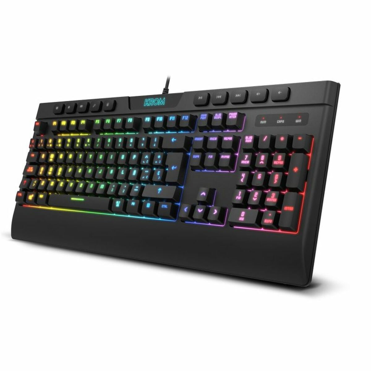 Tastatur und Gaming Maus Krom Kalyos RGB Schwarz - CA International 
