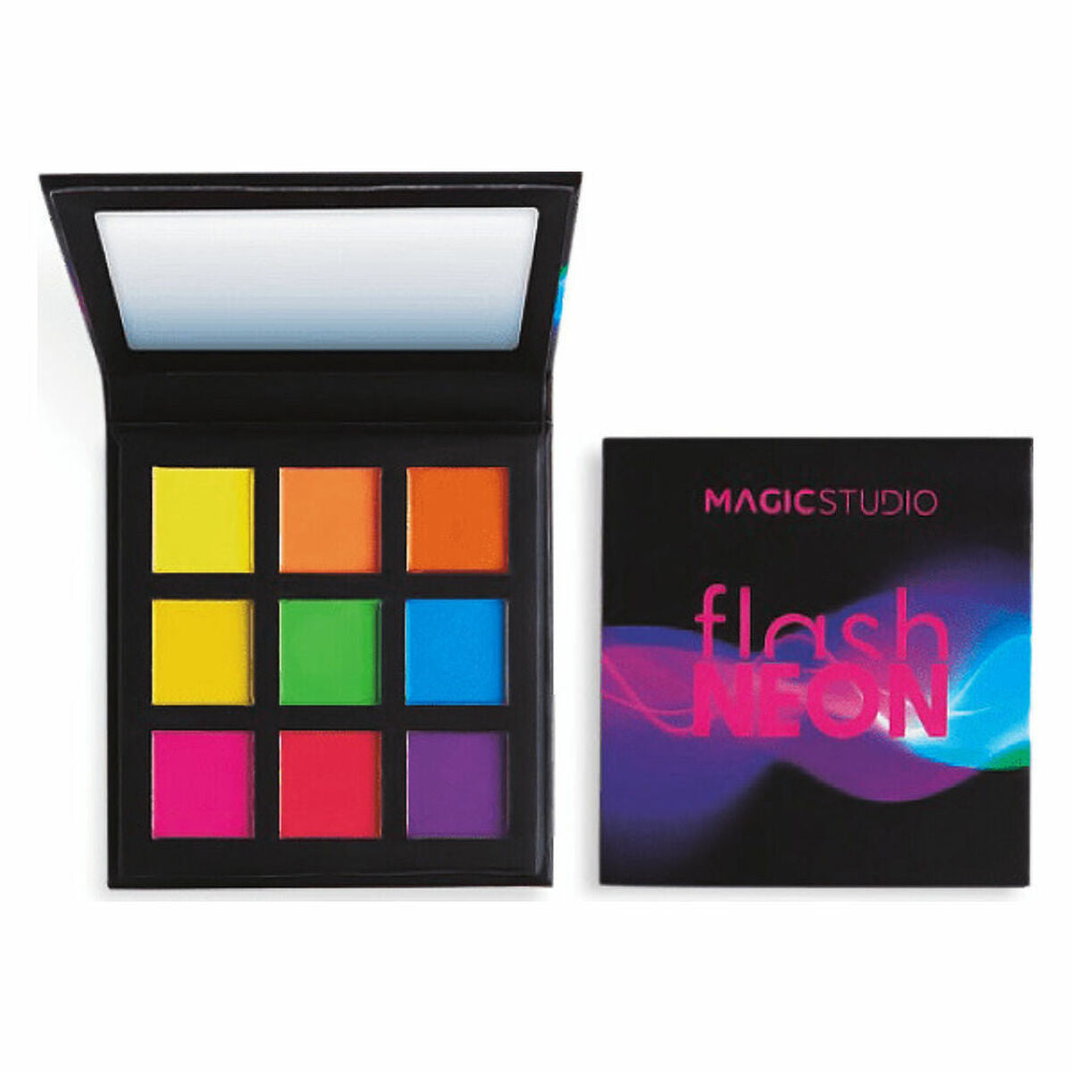 Palette mit Lidschatten Magic Studio Flash Neon - CA International 