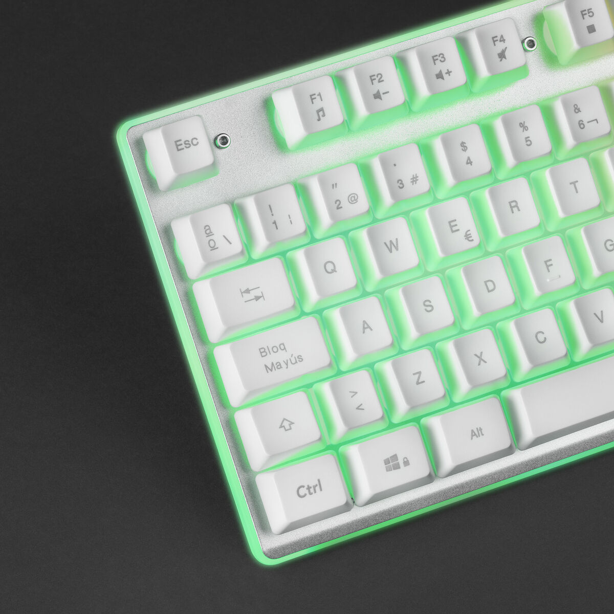 Tastatur Mars Gaming MK220WES RGB Weiß - CA International  