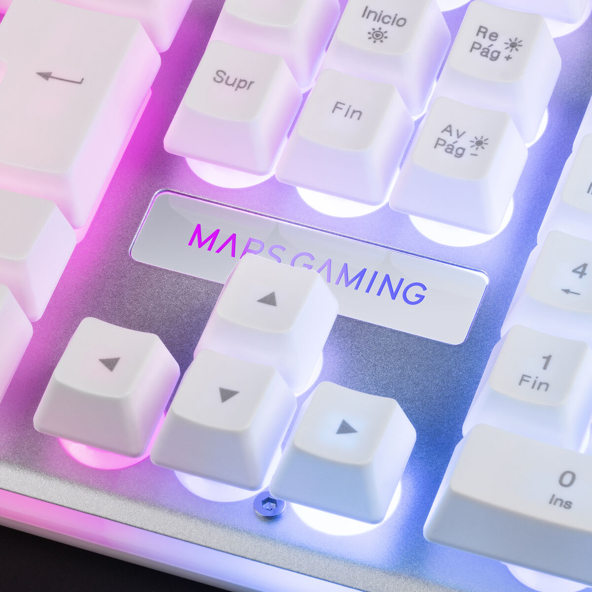 Tastatur Mars Gaming MK220WES RGB Weiß - CA International  