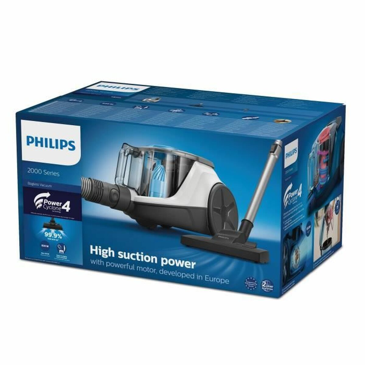 Extractor Philips PowerCyclone 4 850 W Black Blue/White 850 W - CA International   #