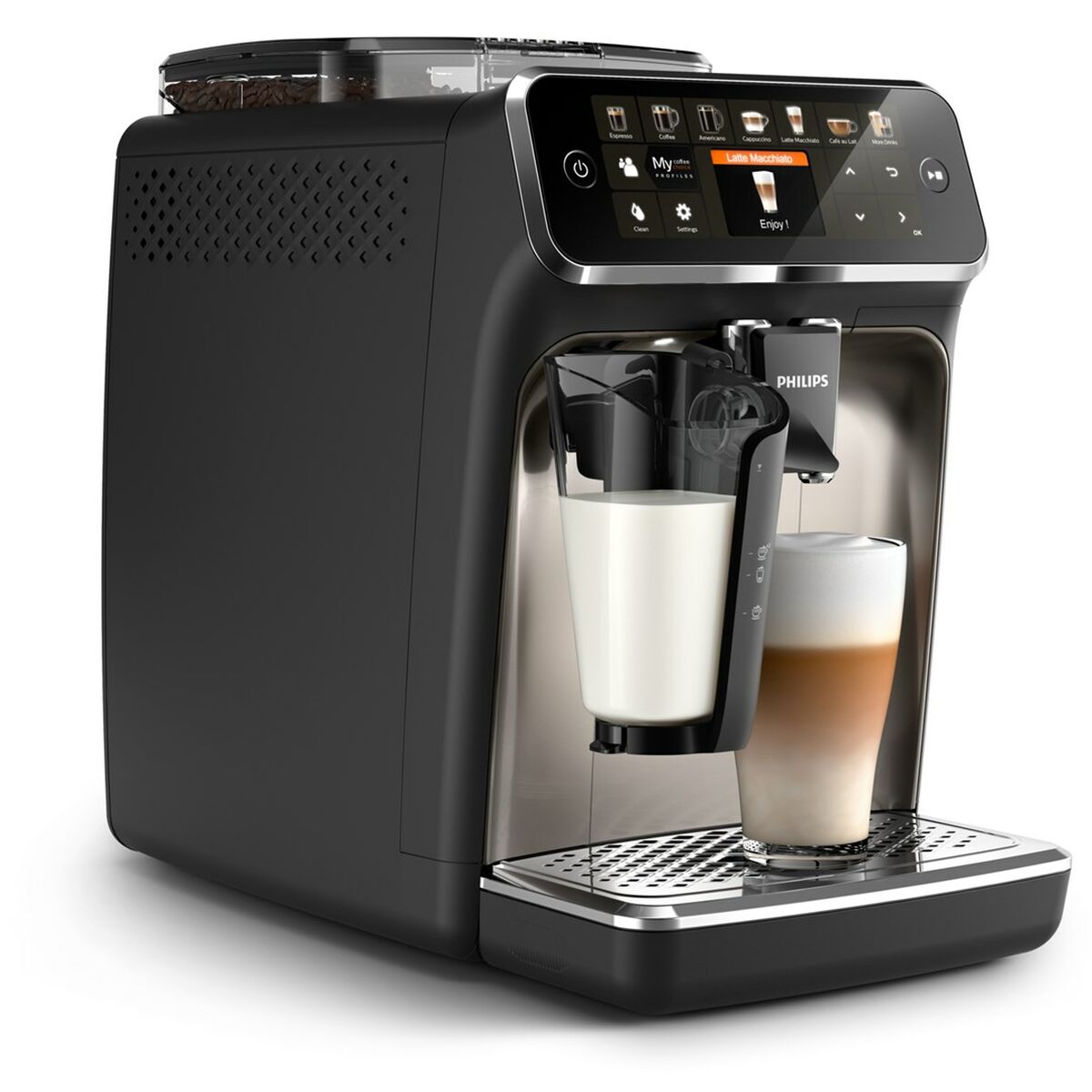 Superautomatische Kaffeemaschine Philips EP5447/90 Schwarz Chrom 1500 W 15 bar 1,8 L - CA International 