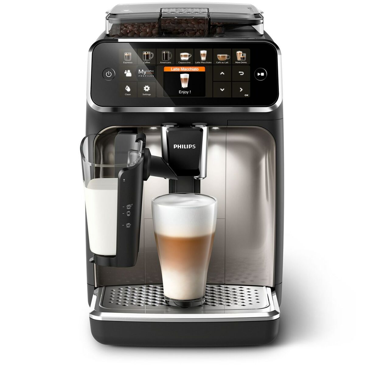 Superautomatische Kaffeemaschine Philips EP5447/90 Schwarz Chrom 1500 W 15 bar 1,8 L - CA International 