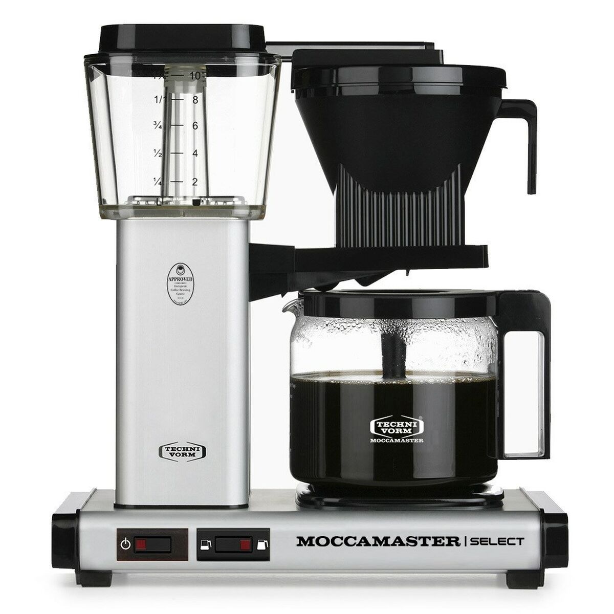 Drip Coffee Machine Moccamaster Black Steel 1520 W 1,25 L - CA International   #