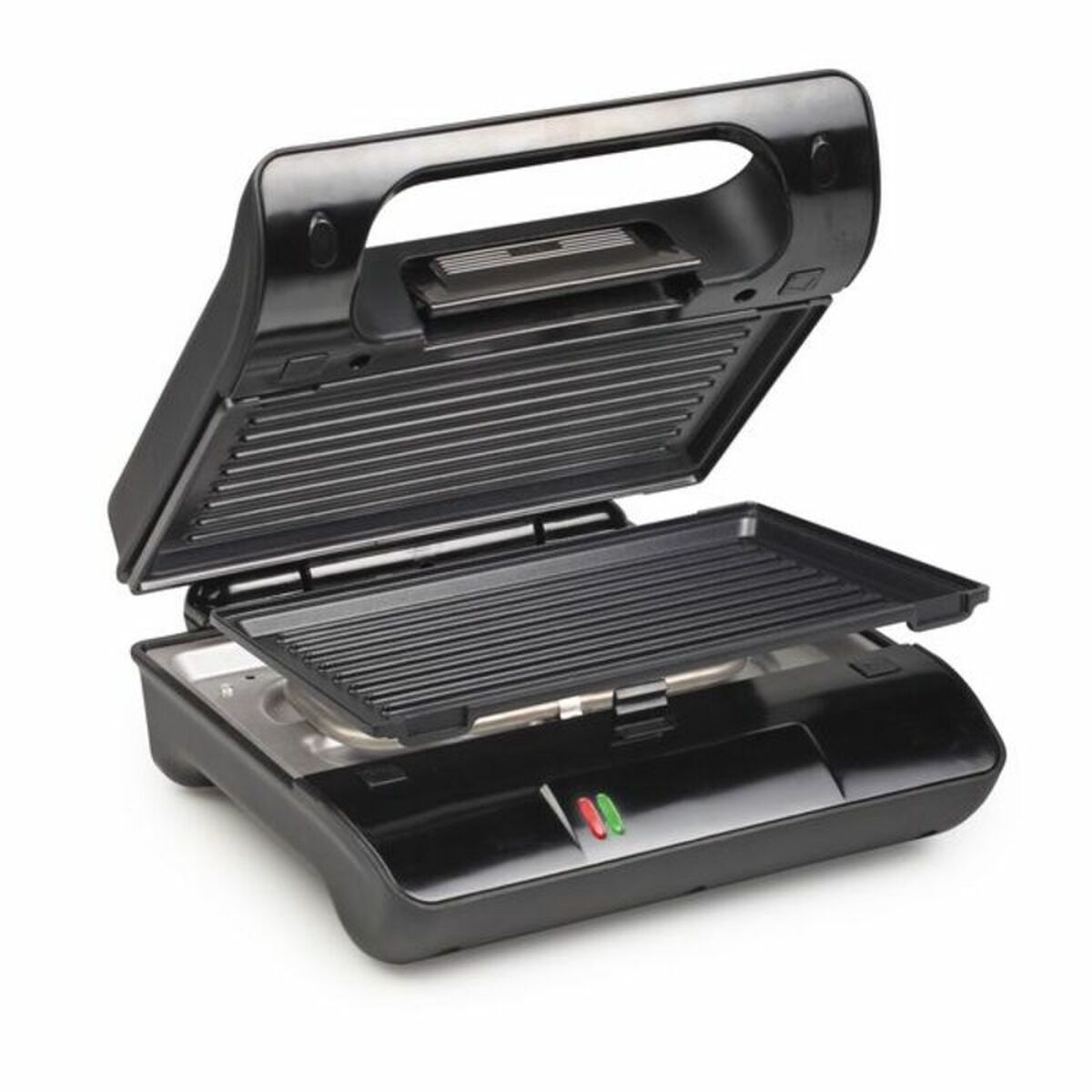 Contact grill Princess Grill Compacto Flex 01.117001.01.001 Black Black/Silver 800 W 700 W-CA International