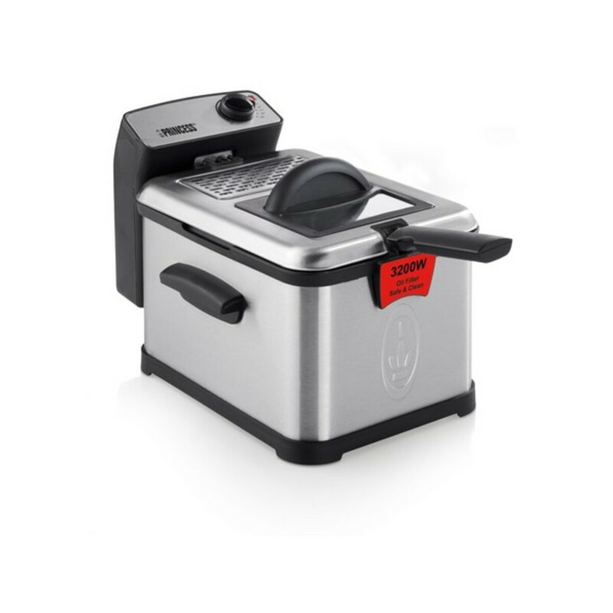 Deep-fat Fryer Princess 01.183001.01.050 3 L 3200W Black Silver 3 L-CA International