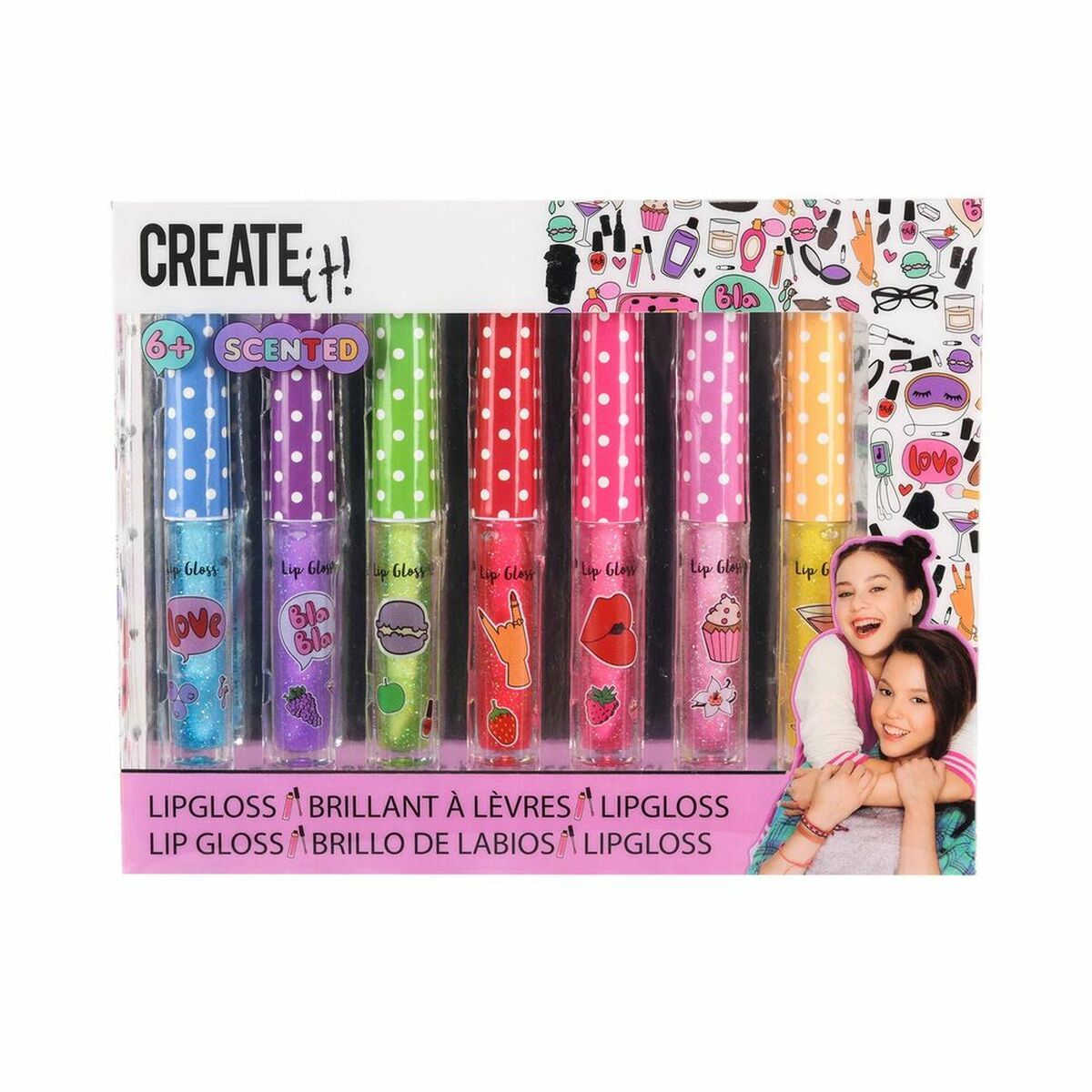 Lip-gloss Create It Scented Set (7 pcs) - CA International   #