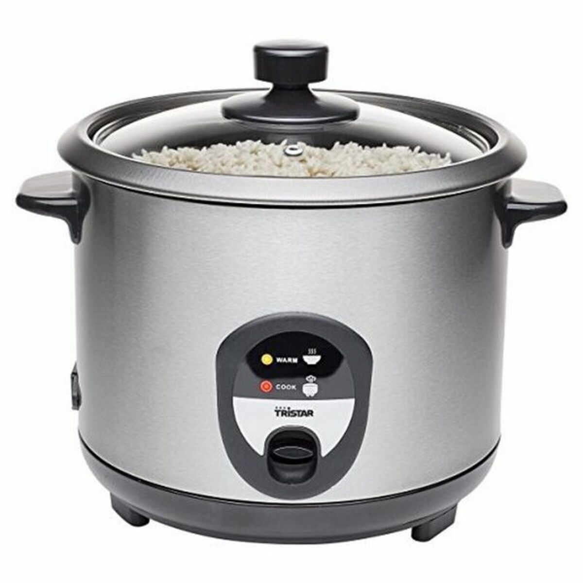 Rice Cooker Tristar RK-6127 Grey Black/Silver Silver Stainless steel 500 W - CA International  