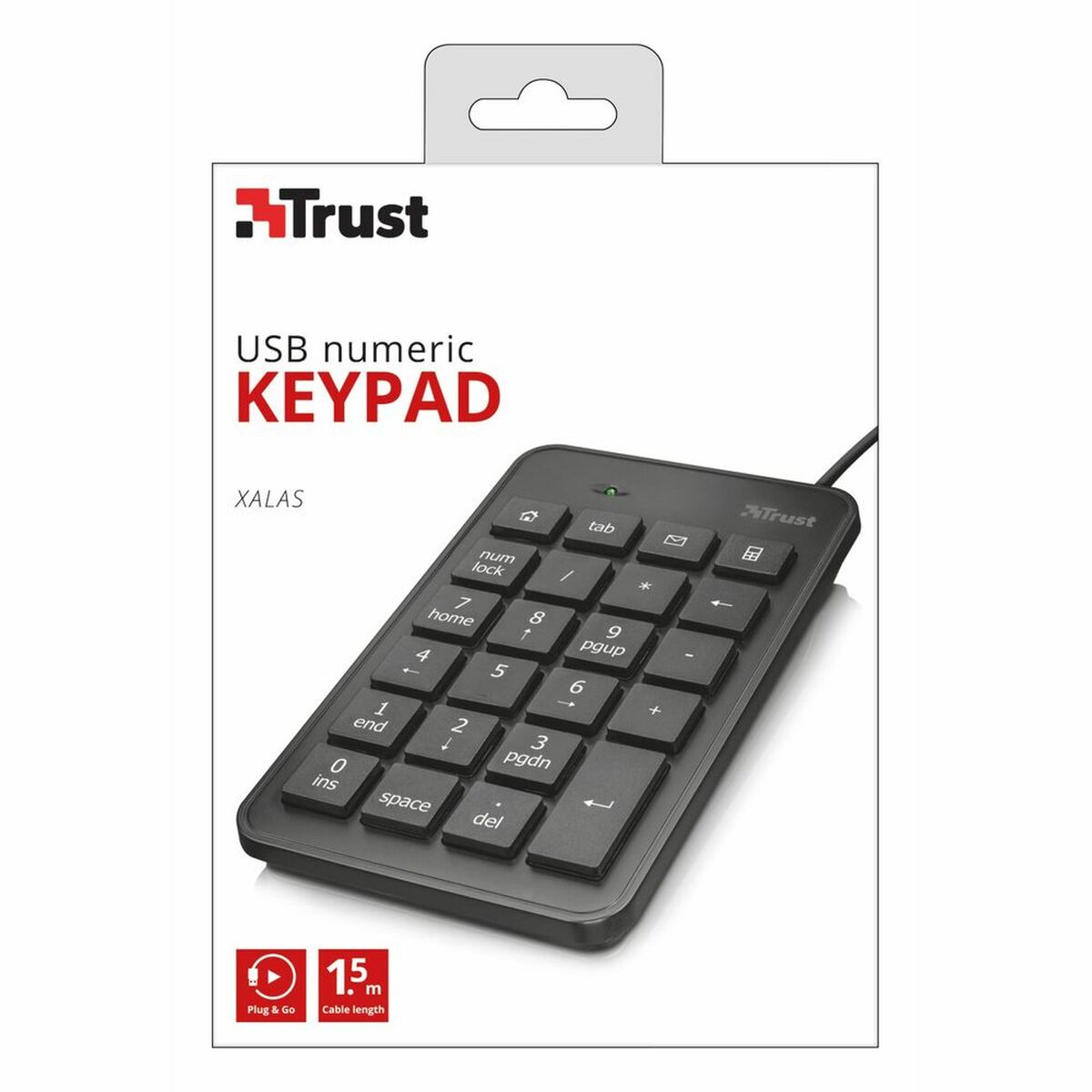 Numeric keyboard Trust 22221 Black - CA International   #