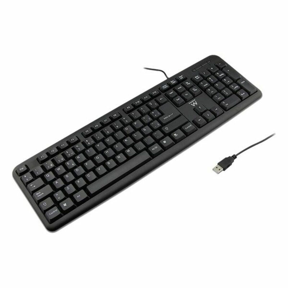 Keyboard Ewent EW3109 PS/2 USB Black - CA International   #