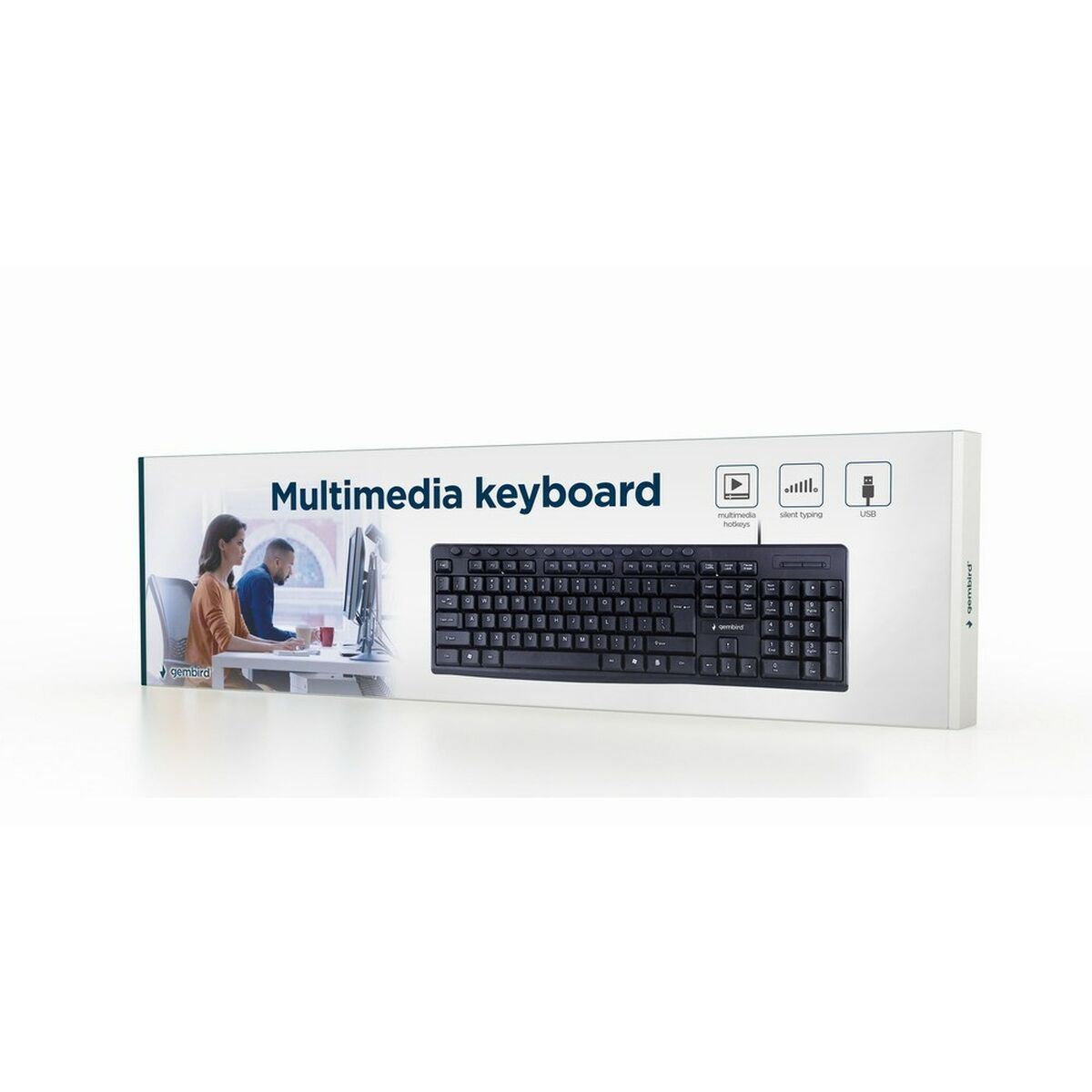 Tastatur GEMBIRD KB-UM-107 Qwerty US Schwarz - CA International 