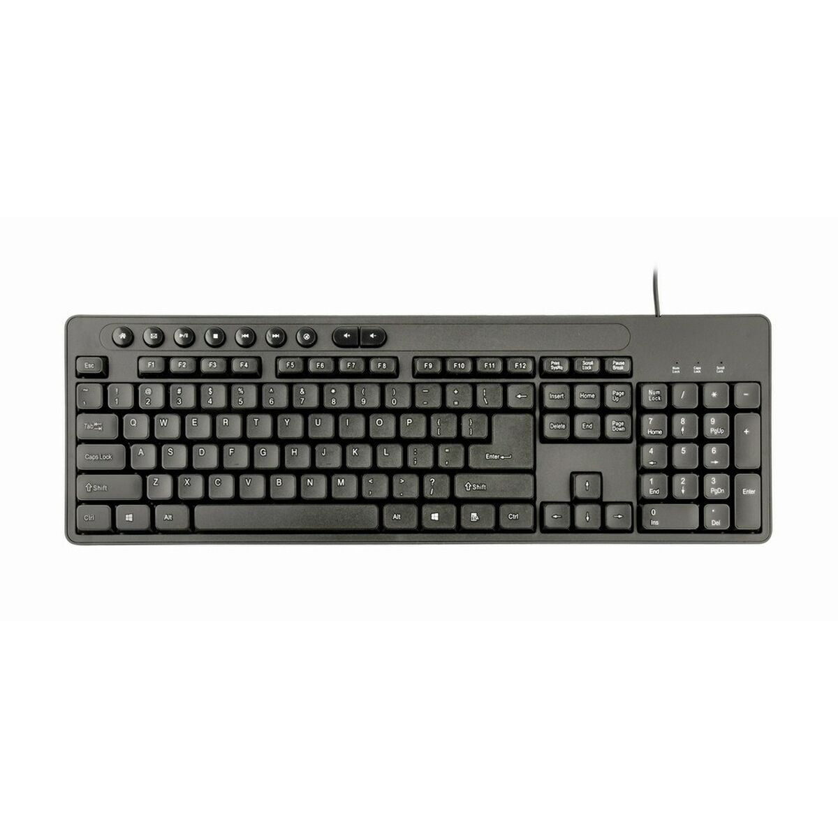 Tastatur mit Maus GEMBIRD KBS-UM-04 Schwarz Schwarzweiß QWERTY Qwerty US - CA International 
