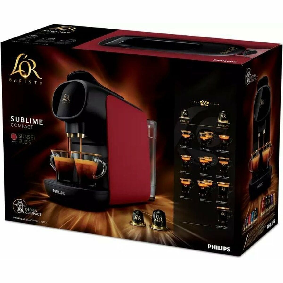 Kapsel-Kaffeemaschine Philips L'Or Barista Sublime LM9012 1450 W - CA International 