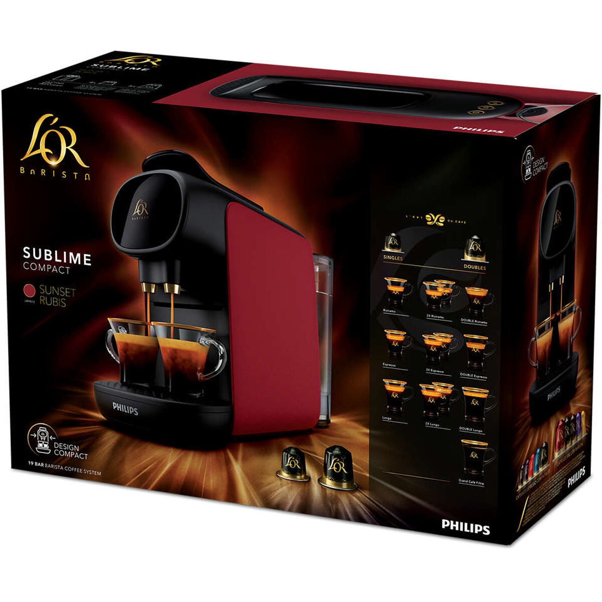 Capsule Coffee Machine Philips L'Or Barista Sublime-CA International