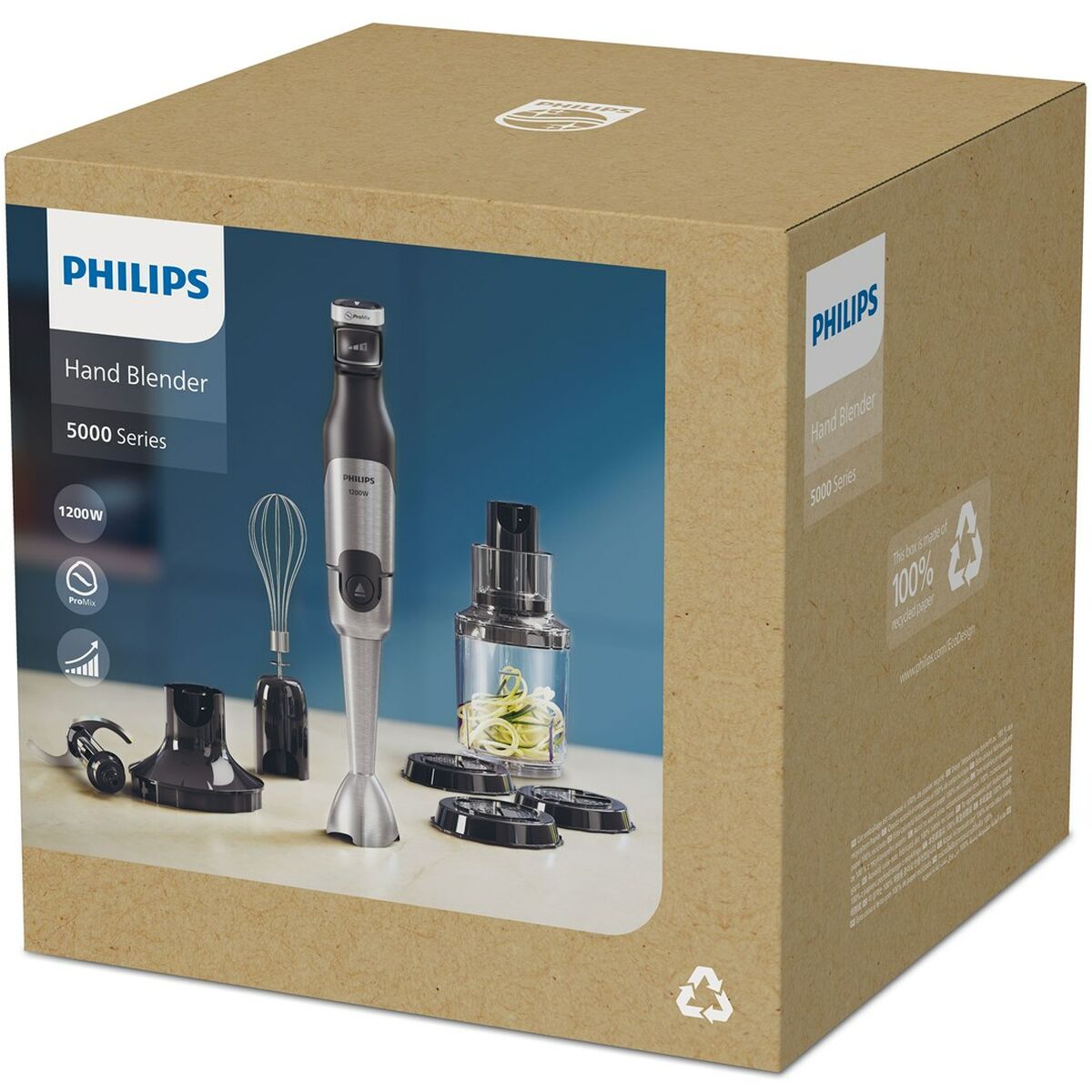 Hand-held Blender Philips HR2684/00 Black 1200 W - CA International  