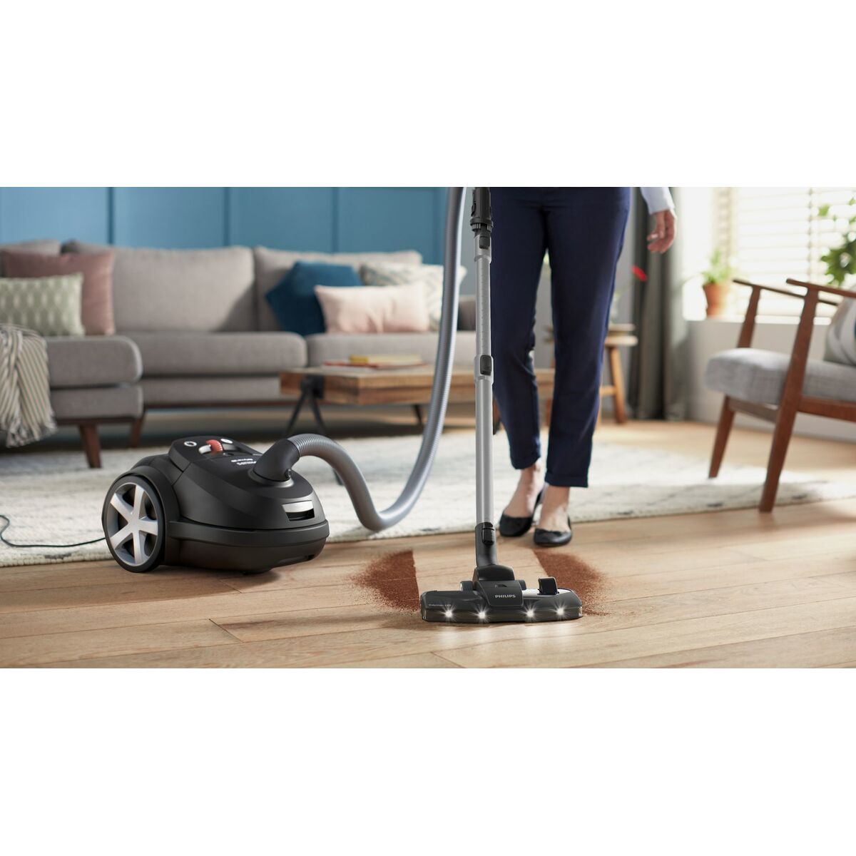 Bagged Vacuum Cleaner Philips XD8122/10 Black 900 W - CA International  