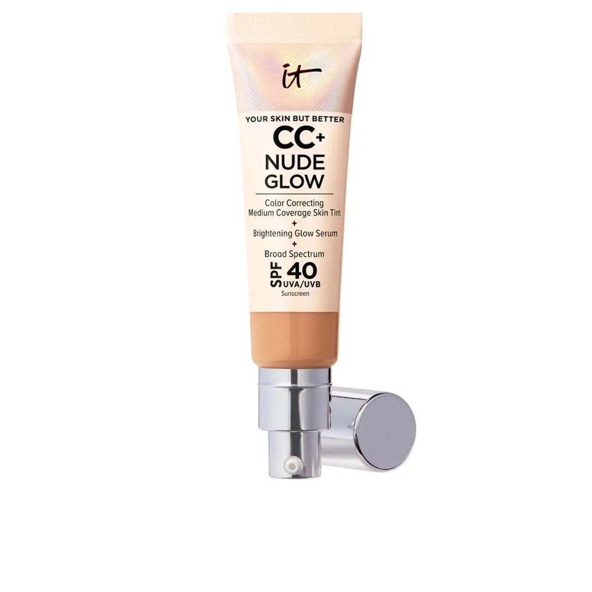 Crème Make-up Base It Cosmetics CC+ Nude Glow neutral tan Spf 40 32 ml - CA International   #