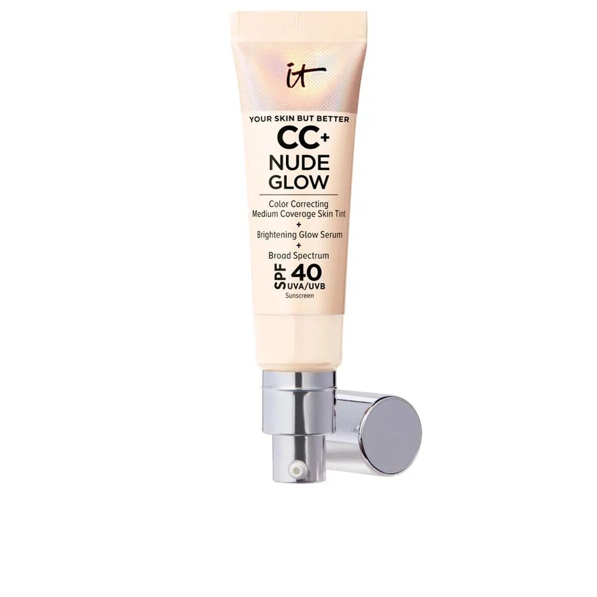 Cremige Make-up Grundierung It Cosmetics CC+ Nude Glow Fair Ivory Spf 40 32 ml - CA International 