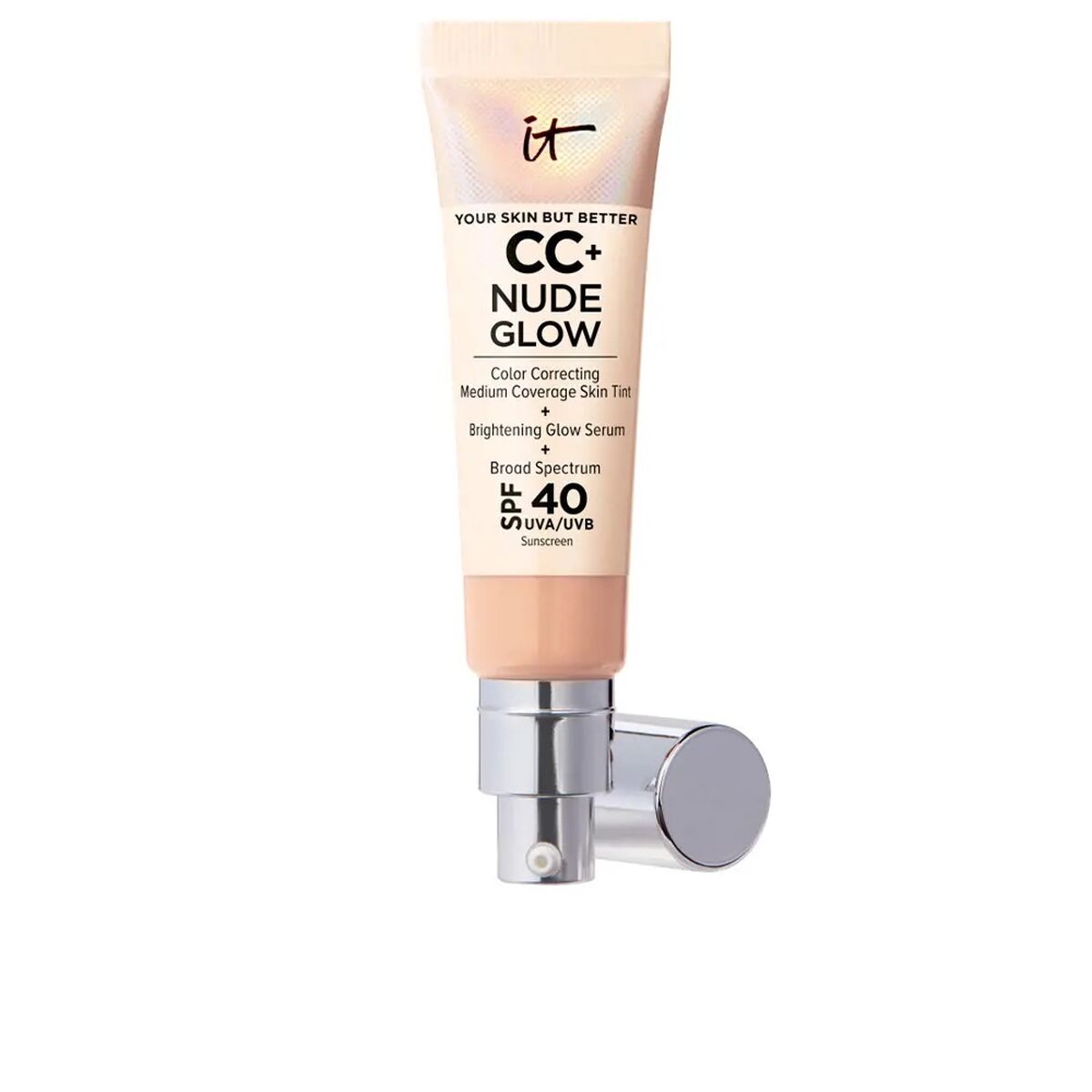 Cremige Make-up Grundierung It Cosmetics CC+ Nude Glow neutral medium Spf 40 32 ml - CA International 