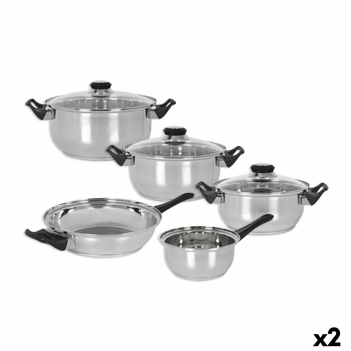 Cookware Quttin Genova 8 Pieces (2 Units) - CA International   #