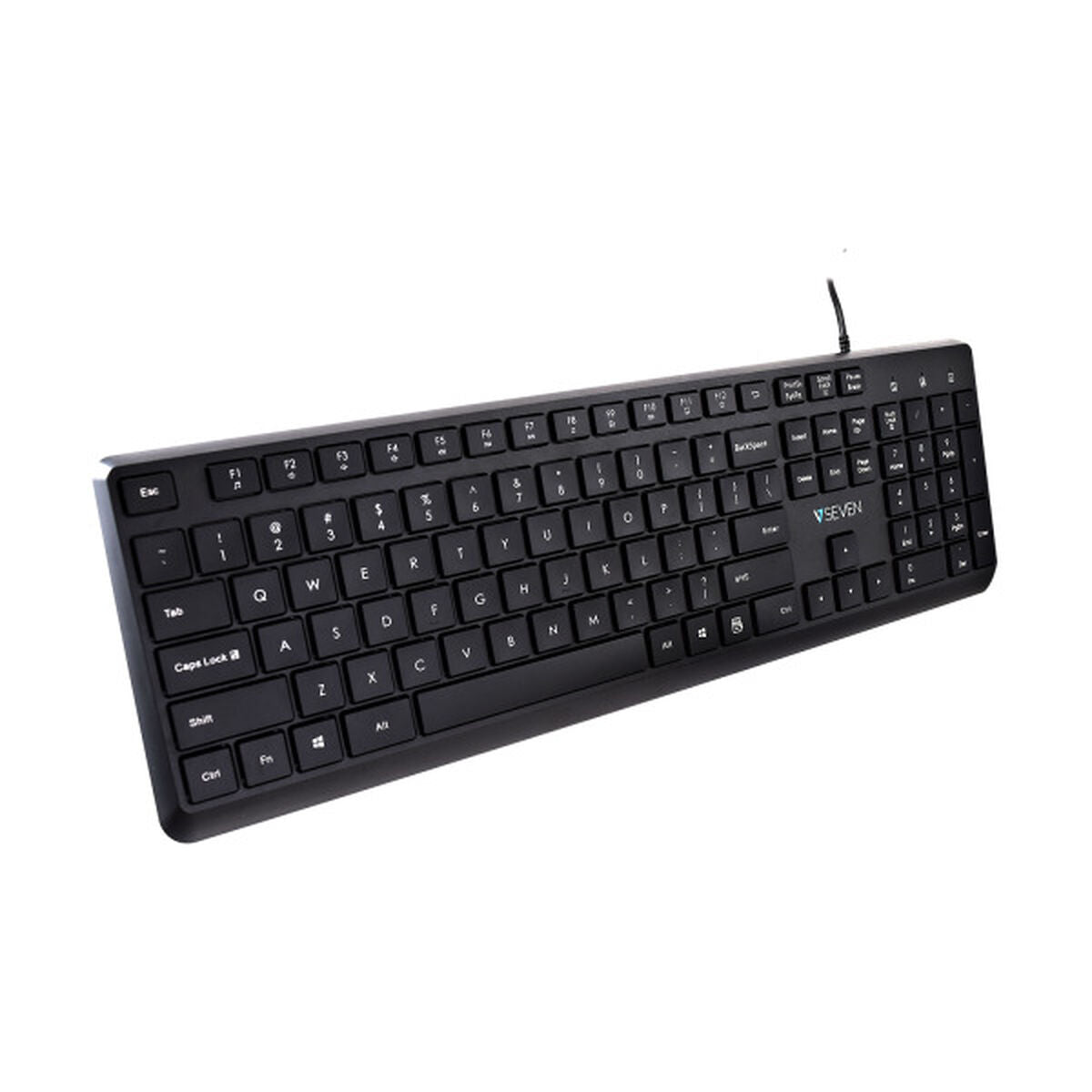 Tastatur mit Maus V7 KU350US Schwarz Qwerty US - CA International 
