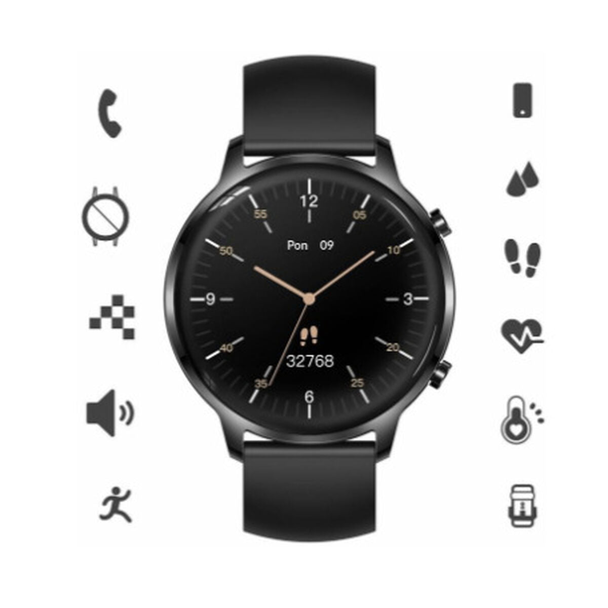 Smartwatch Manta SWU301BK Black 1,32" - CA International