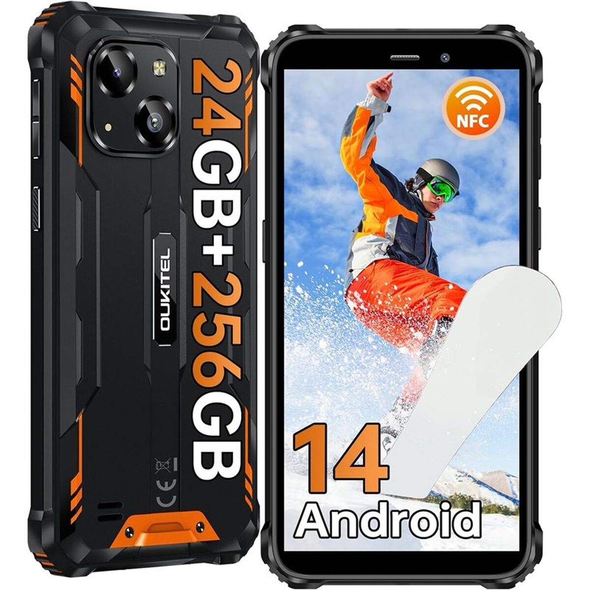 Smartphone Oukitel WP32 PRO 6" UNISOC T606 6 GB RAM 256 GB Black Orange - CA International