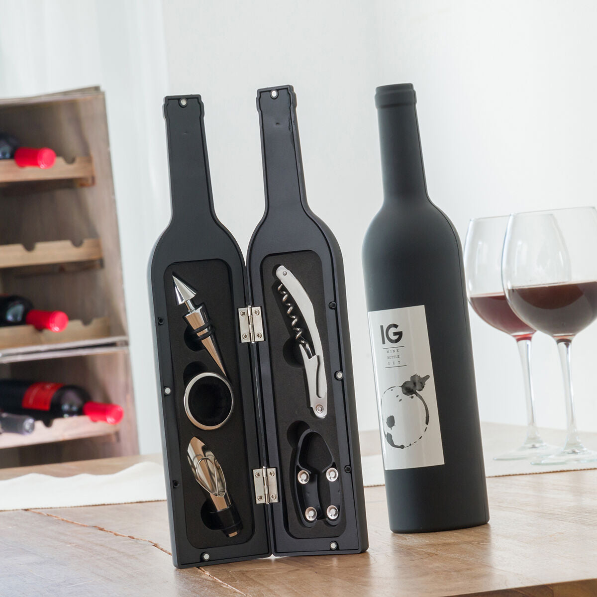 Bottle Wine Set InnovaGoods 5 Pieces-CA International