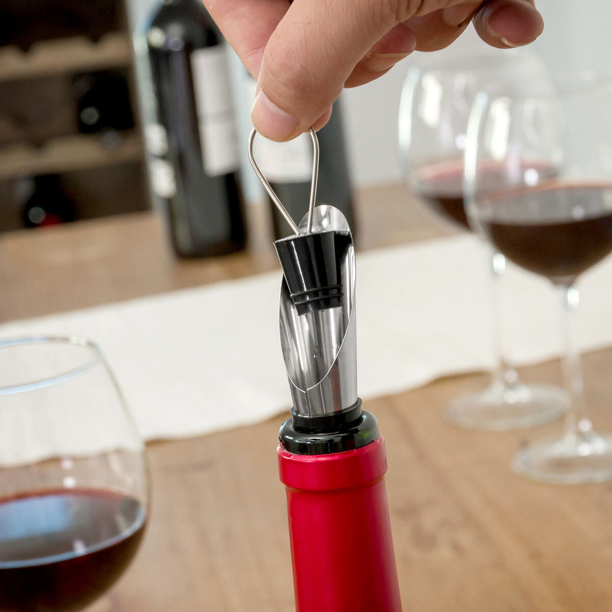 Wein-Zubehörset in Flaschenoptik InnovaGoods 5 Stücke - CA International 