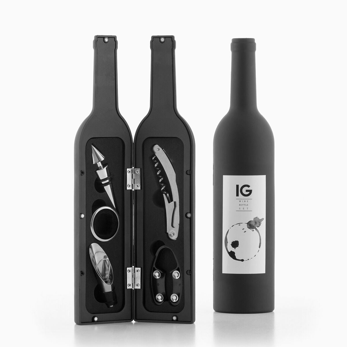 Wein-Zubehörset in Flaschenoptik InnovaGoods 5 Stücke - CA International 