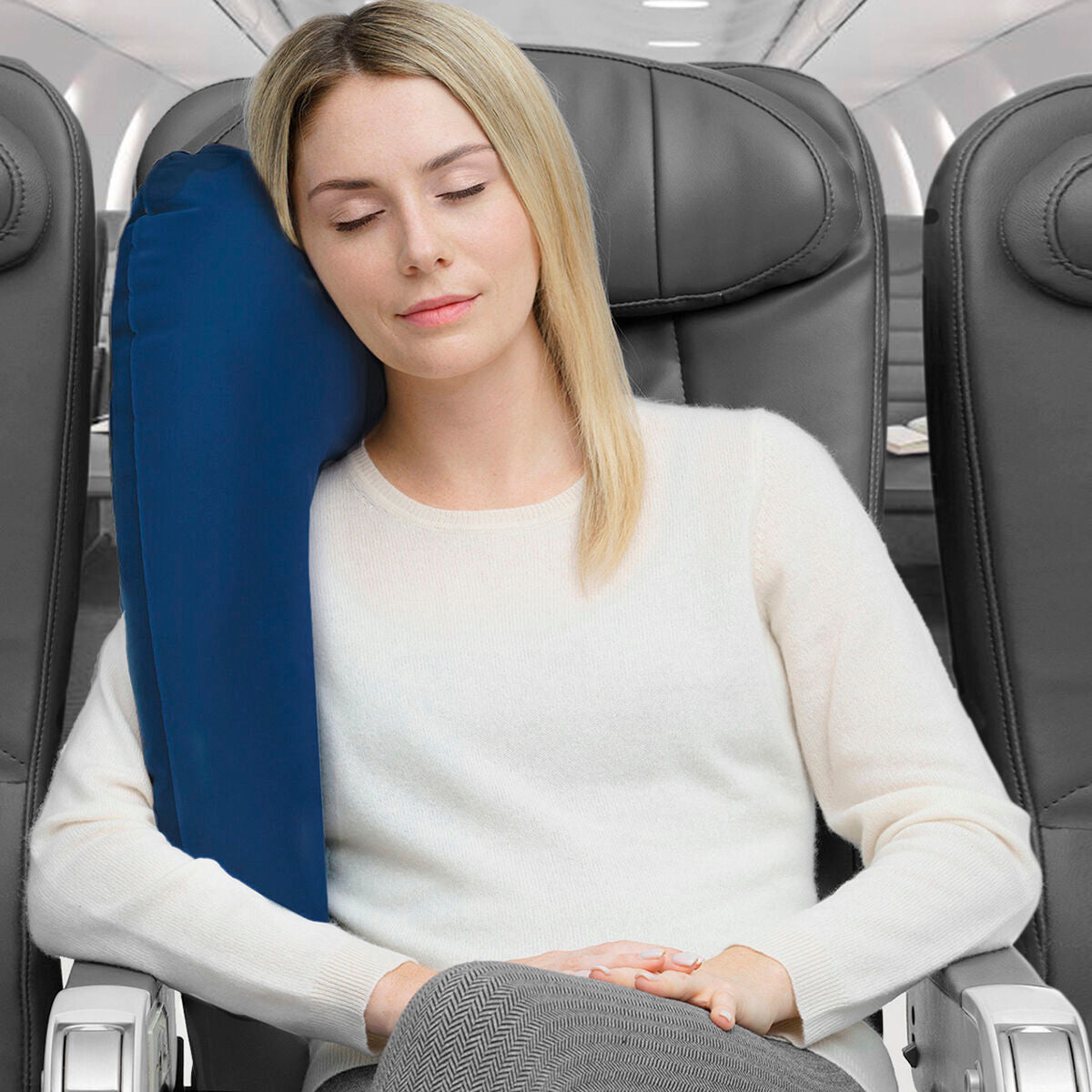 Adjustable Travel Pillow with Seat Attachment Restel InnovaGoods - CA International   #